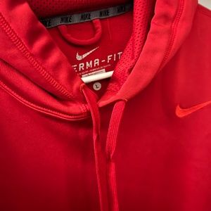 Mens red Nike hoodie